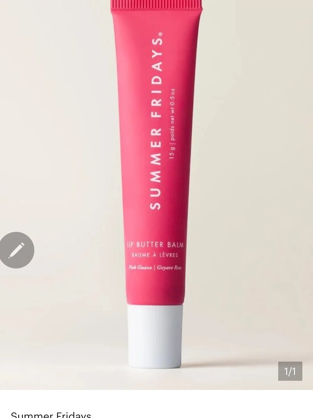 Summer Fridays Pink Lip Butter Balm - Pink Guava NIB✨ FREE GIFT FOR EVERY ORDER